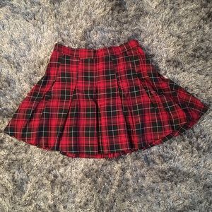 H&M Plaid Skater Skirt